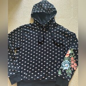 NWOT O’Neill Floral Black Patterned Hoodie
